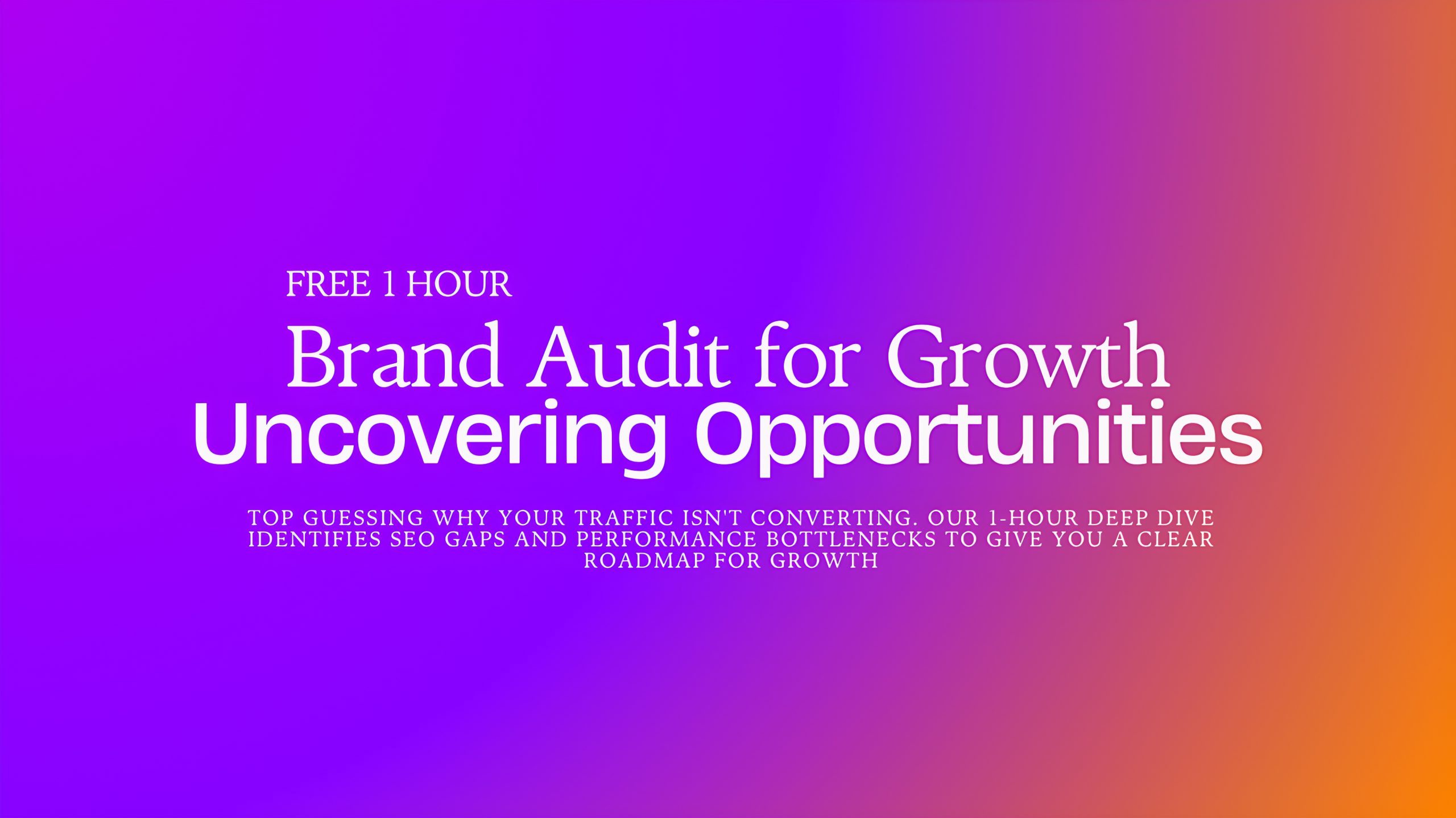 Faster Website now in 2025-2026 Free audit banner_4K