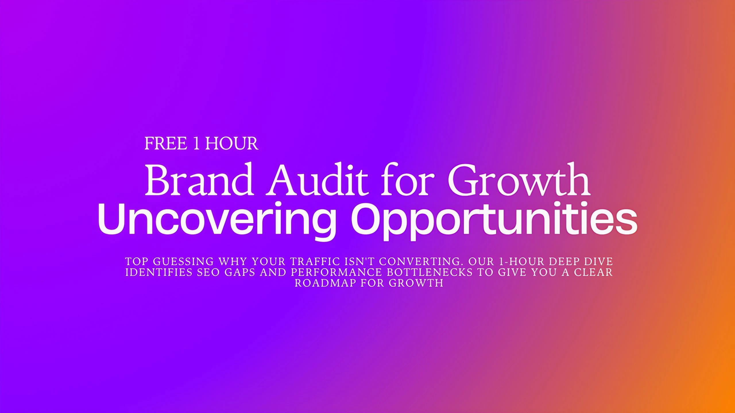 Faster Website now in 2025-2026 Free audit banner_4K